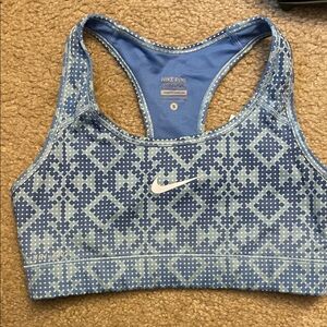 Nike Pro Women's Geometric Blue Sports Bra